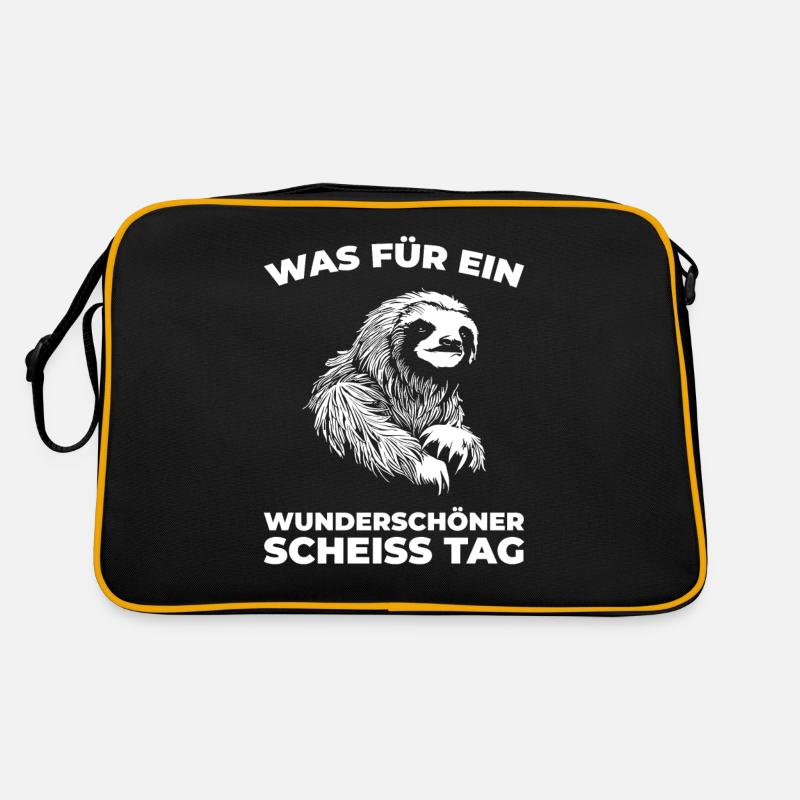 Sloth, please keep your mouth shut Retro Bag