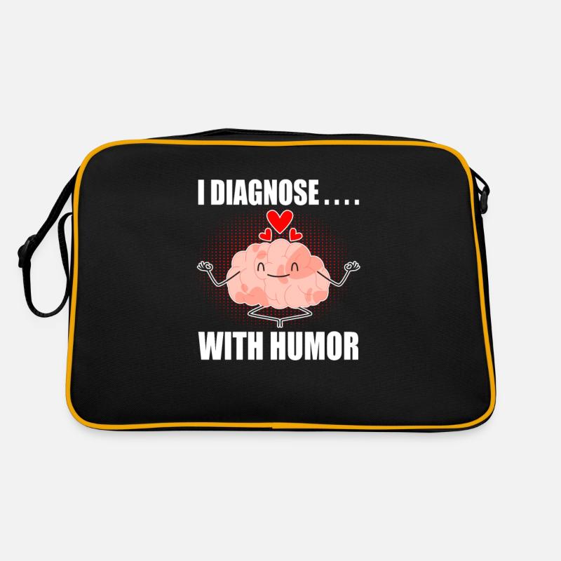 Ich Diagnostiziere Mit Humor Retro Tasche