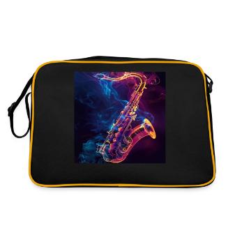 Saxophone - Sac Retro - noir/or - Dos