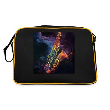 Saxophone - Sac Retro - noir/or - Dos