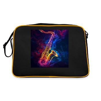 Saxophone - Sac Retro - noir/or - Dos