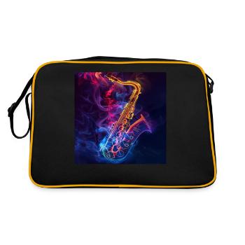Saxophone - Sac Retro - noir/or - Dos