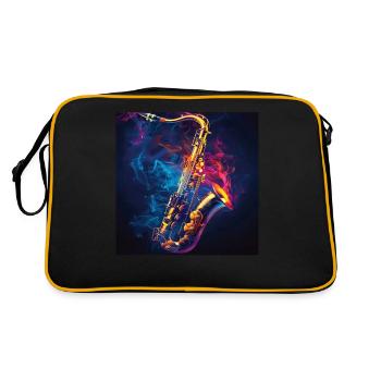 Saxophone - Sac Retro - noir/or - Dos