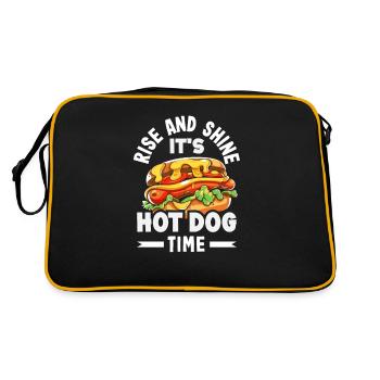 Levez-vous et brillez C’est l’heure des hot-dogs - Sac Retro - noir/or - Dos