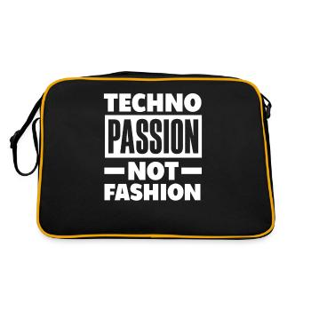 La passion de la techno pour les amateurs de techno - Sac Retro - noir/or - Dos