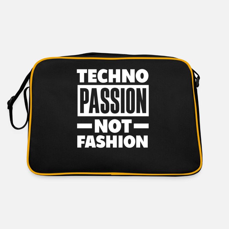 Techno Passion Für Techno Liebhaber Retro Tasche