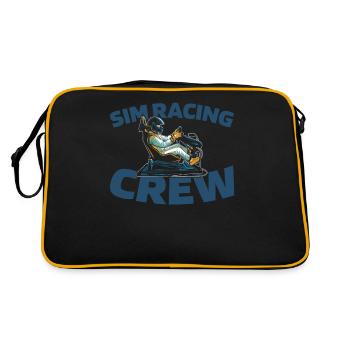Sim Racing - Retro Bag - black/gold - Back