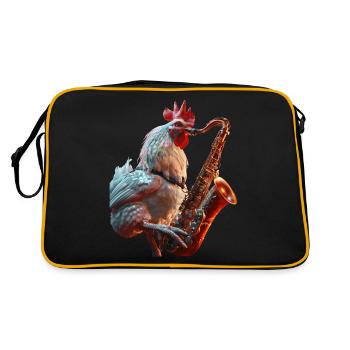 Hahn Saxophone - Sac Retro - noir/or - Dos