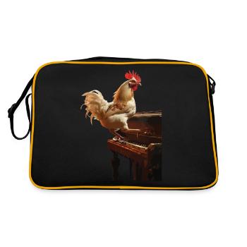 Hahn Piano - Retro Bag - black/gold - Back