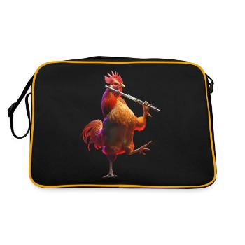 Flûte de coq - Sac Retro - noir/or - Dos