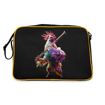 Flûte de coq - Sac Retro - noir/or - Dos
