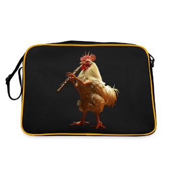 Flûte de coq - Sac Retro - noir/or - Dos