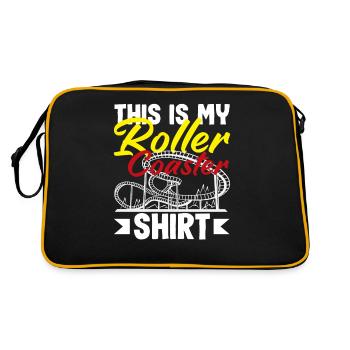 Achterbahn Dieses Ist Mein Shirt - Retro Tasche - Schwarz/Gold - Hinten