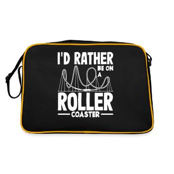 Roller coaster rather on a roller coaster - Retro Bag - black/gold - Back