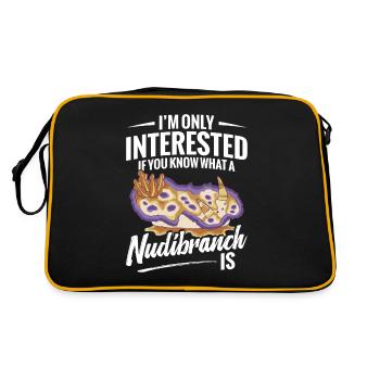 Mich Interessiert Nur, Ob Sie Wissen, Was Eine - Retro Tasche - Schwarz/Gold - Hinten