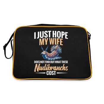 J’espère juste que ma femme ne le découvrira pas - Sac Retro - noir/or - Dos