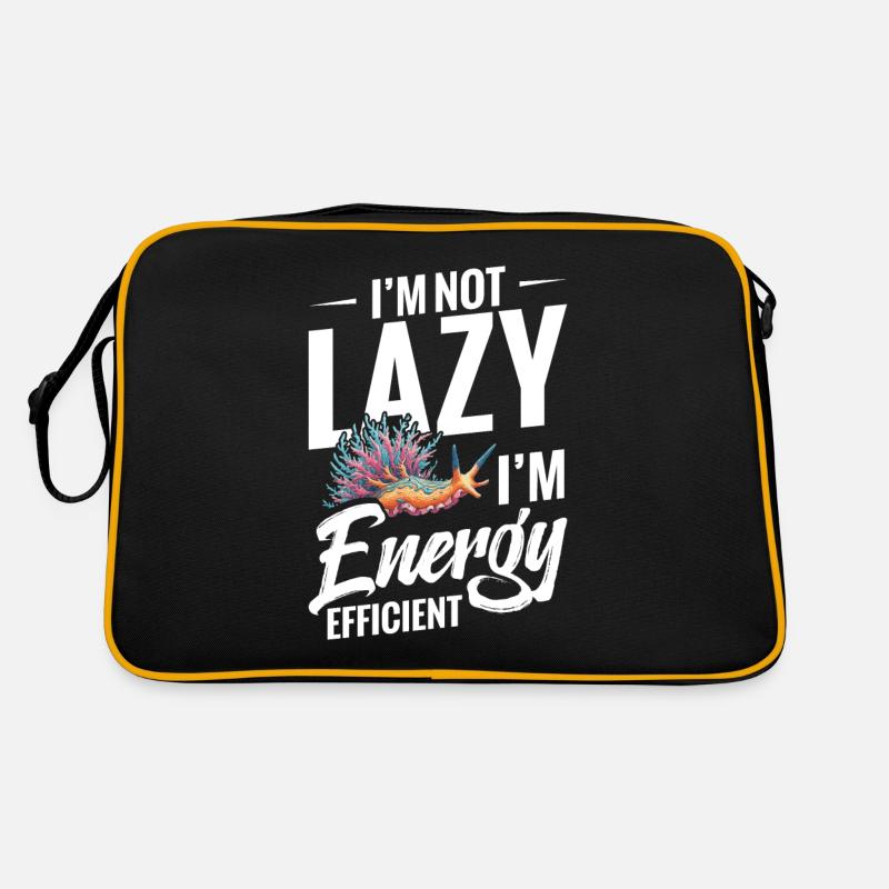 Ich Bin Nicht Faul, Ich Bin Energieeffizient, Retro Tasche