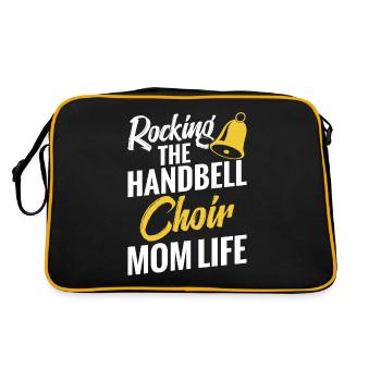 Rocking The Handbell Choir Vie de maman - Sac Retro - noir/or - Dos