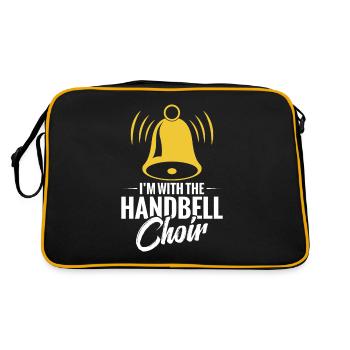 Je suis avec le chœur de cloches à main - Sac Retro - noir/or - Dos
