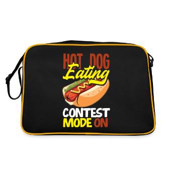 Mode concours de mangeurs de hot-dogs activé - Sac Retro - noir/or - Dos