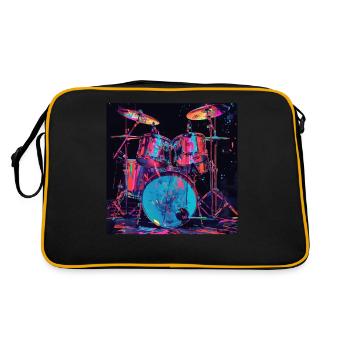 Percussion - Retro Bag - black/gold - Back