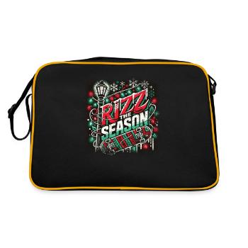 Joyeux Noël Rizz La saison Ho ! HO! HO! - Sac Retro - noir/or - Dos