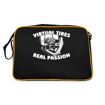 Sim Racing - Retro Bag - black/gold - Back