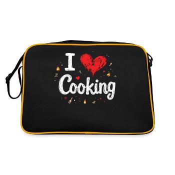 J’aime cuisiner Cuisiner Cuisiner Cuisiner - Sac Retro - noir/or - Dos