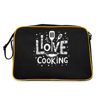 J’aime cuisiner Cuisiner Cuisiner Cuisiner - Sac Retro - noir/or - Dos