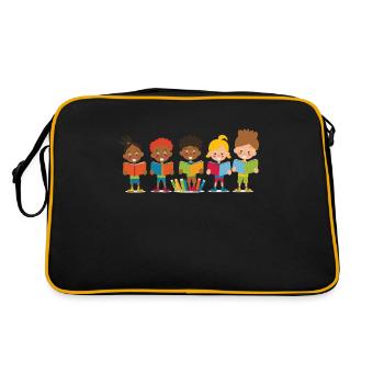 phonemisPhonemic consciousness science - Retro Bag - black/gold - Back