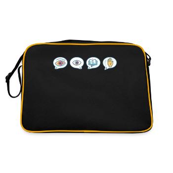 phonemisPhonemic consciousness science - Retro Bag - black/gold - Back