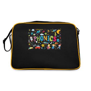 phonemisPhonemic consciousness science - Retro Bag - black/gold - Back