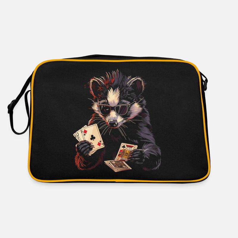 Cribbage Graphic Funny Cribbage Player - Retro Tasche - Schwarz/Gold