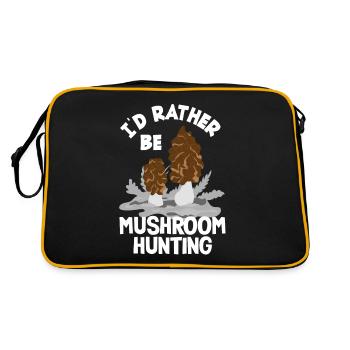 Je préfère cueillir des champignons - Sac Retro - noir/or - Dos