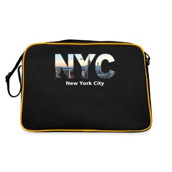 New York – Horizon de New York New York - Sac Retro - noir/or - Dos