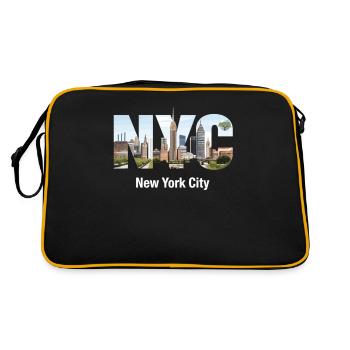 New York – Horizon de New York New York - Sac Retro - noir/or - Dos