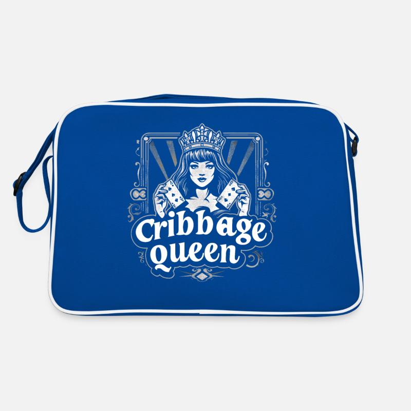 Cribbage Queen Graphic Lustiges Cribbage Retro Tasche