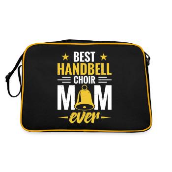 The Best Handbell Choir Mom Ever - Retro Bag - black/gold - Back