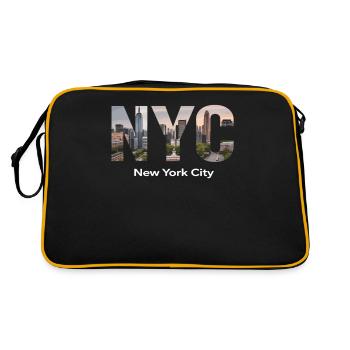 New York – Horizon de New York New York - Sac Retro - noir/or - Dos