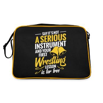 Sagen Sie, Es Ist Kein Ernsthaftes Instrument Und - Retro Tasche - Schwarz/Gold - Hinten
