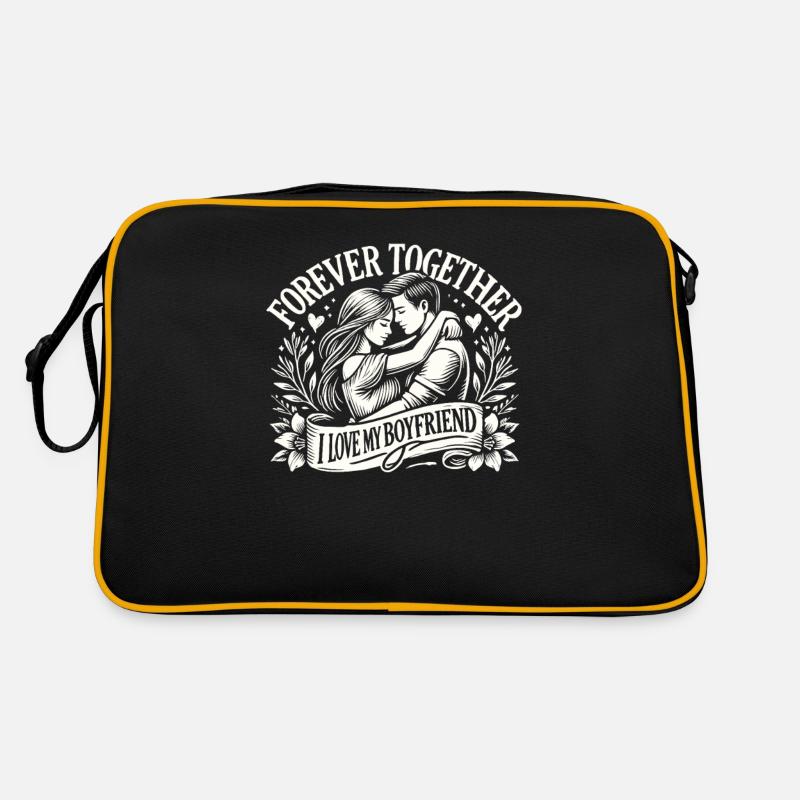 J’aime mon copain ensemble pour toujours Sac Retro