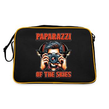 Photographie d’oiseaux Paparazzi de l’amoureux de la nature - Sac Retro - noir/or - Dos