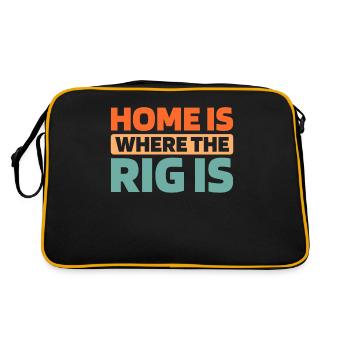 Sim Racing - Retro Bag - black/gold - Back