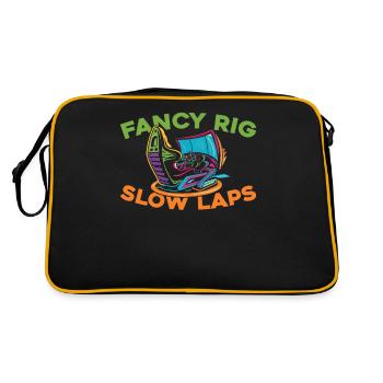 Sim Racing - Retro Bag - black/gold - Back