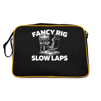 Sim Racing - Retro Bag - black/gold - Back