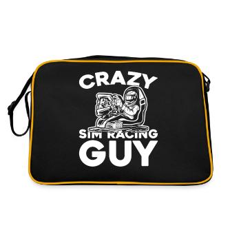 Sim Racing - Retro Bag - black/gold - Back