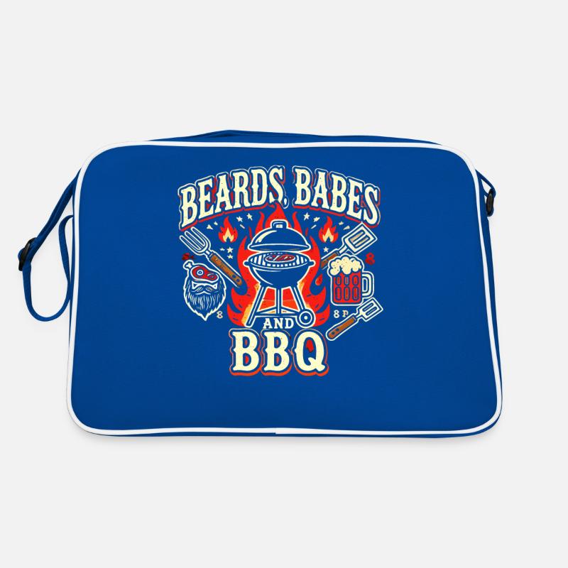 Bärte Babes und BBQ Retro Tasche