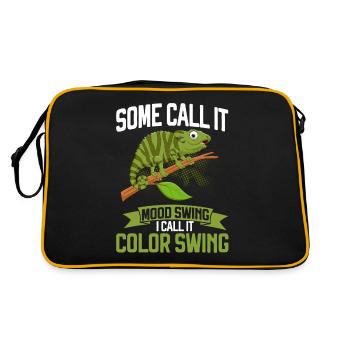 Chameleon Gifts - Retro Tasche - Schwarz/Gold - Hinten
