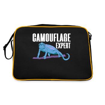 Chameleon Gifts - Retro Tasche - Schwarz/Gold - Hinten