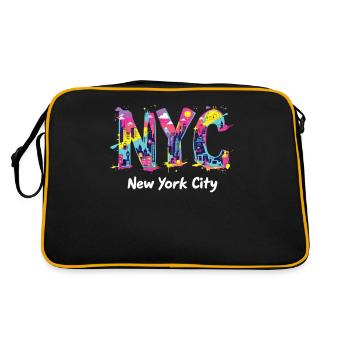 New York – Horizon de New York New York - Sac Retro - noir/or - Dos